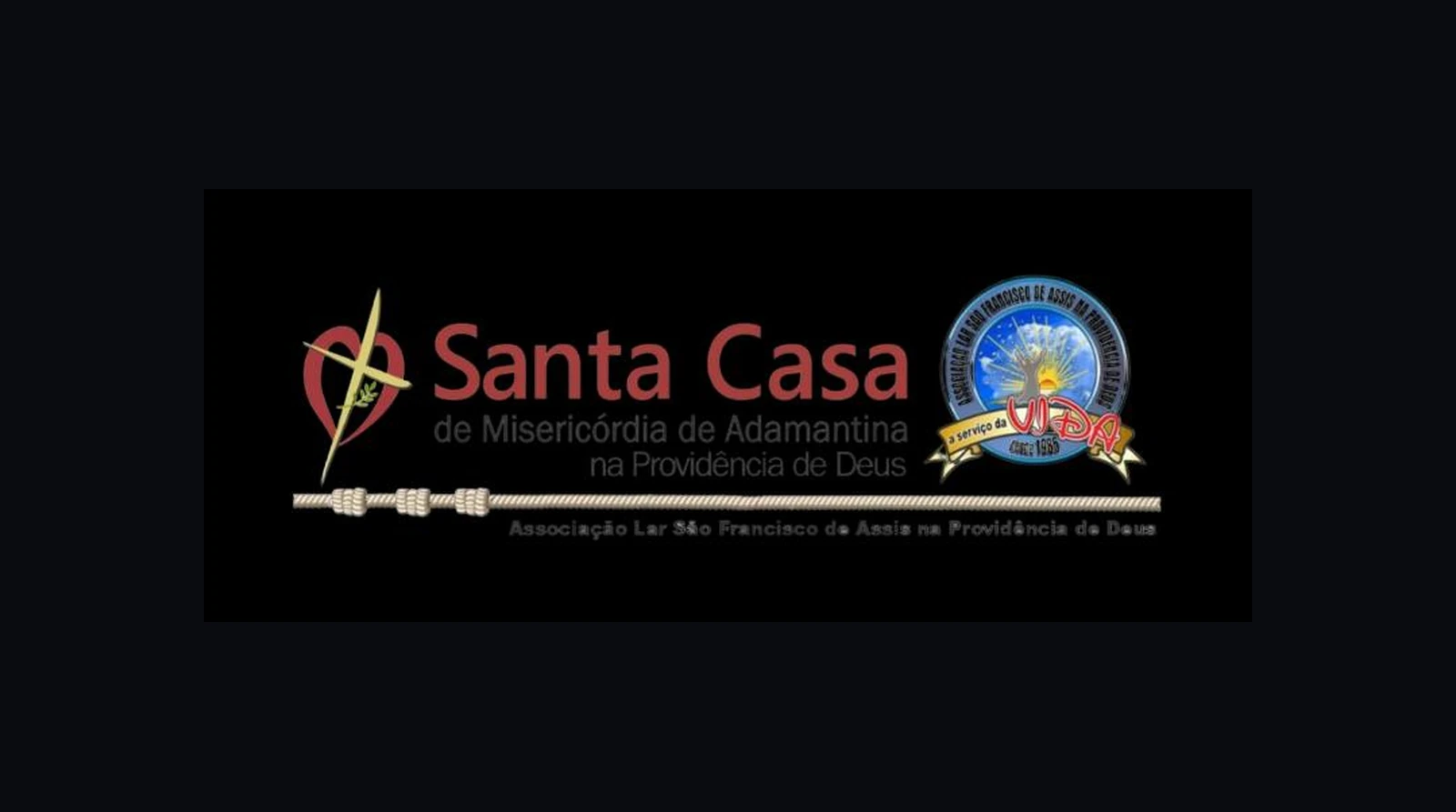 Logotipo oficial da Santa Casa de Misericórdia de Adamantina na Providência de Deus