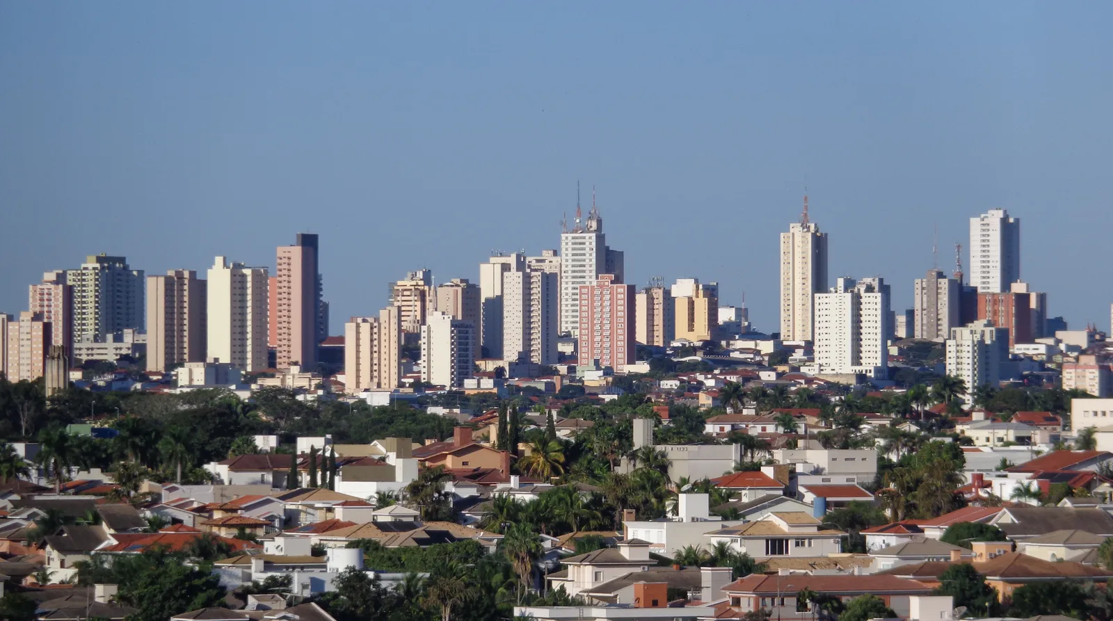 Vista aérea da cidade de Presidente Prudente, São Paulo