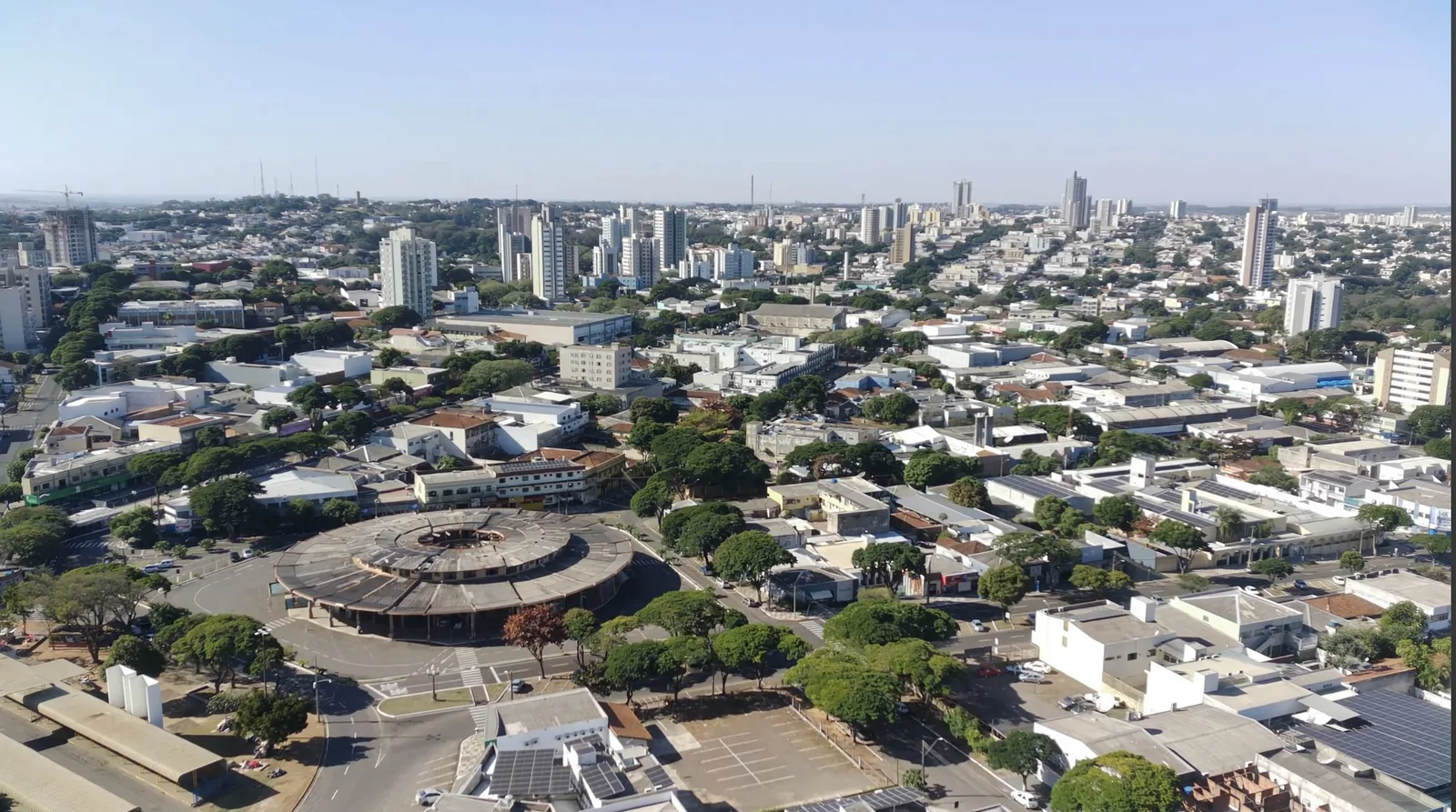Vista aérea de Umuarama, no Paraná