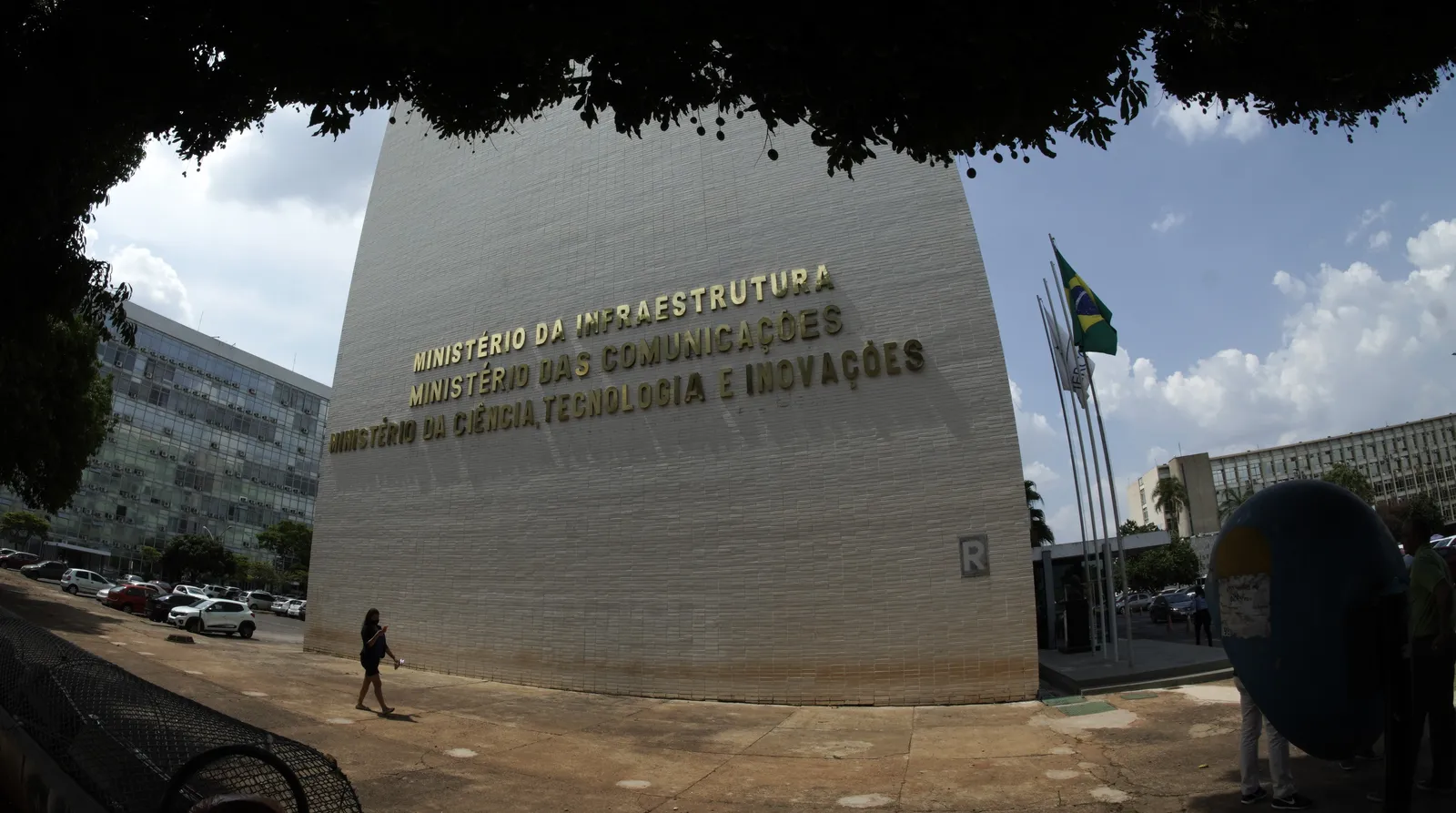 Vista aérea da Esplanada dos Ministérios, em Brasília