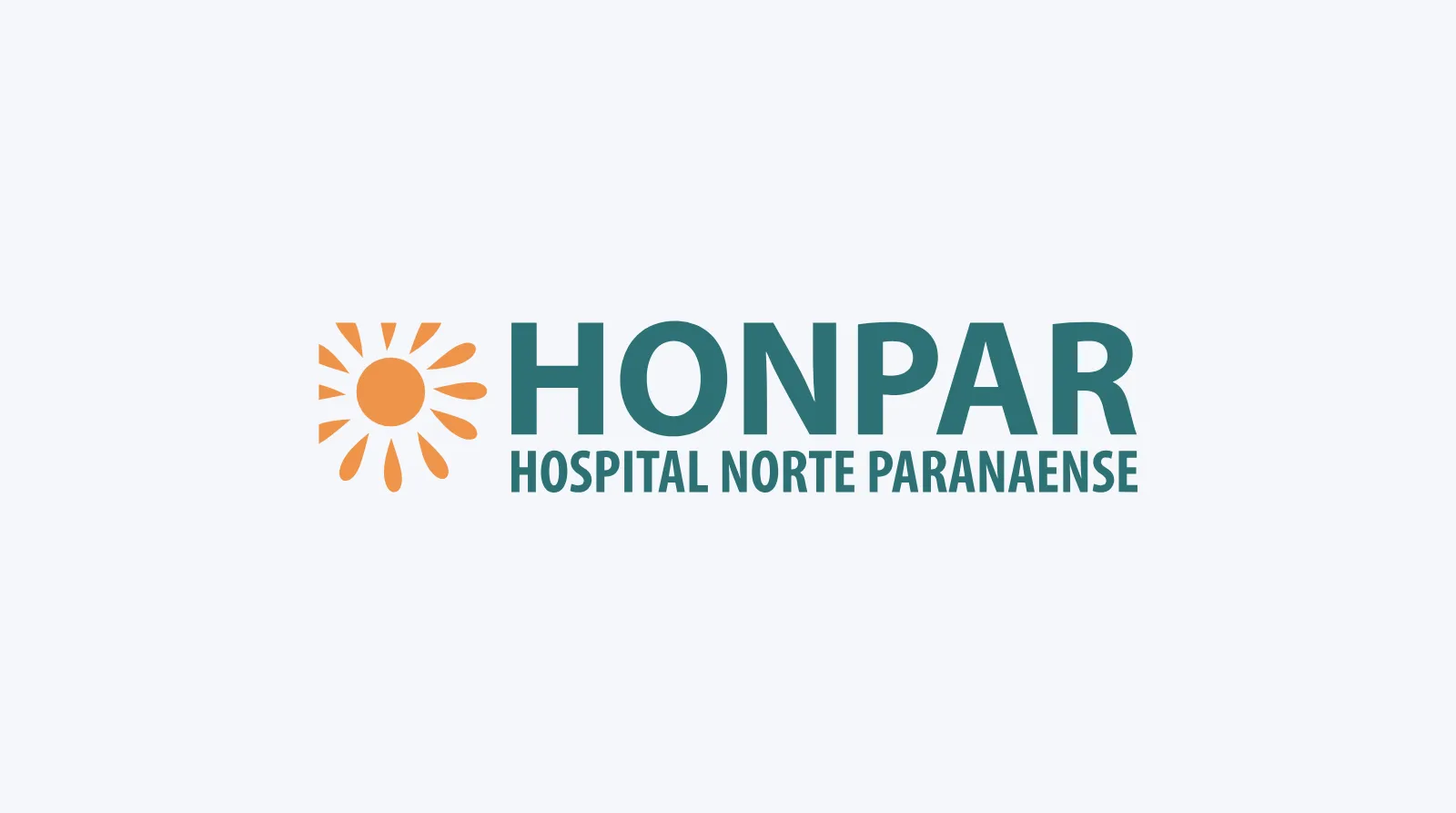 Logo do HONPAR, Hospital Norte Paranaense, sobre fundo claro